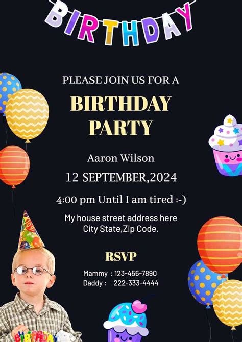 birthday party invites digital|free digital birthday party invites.